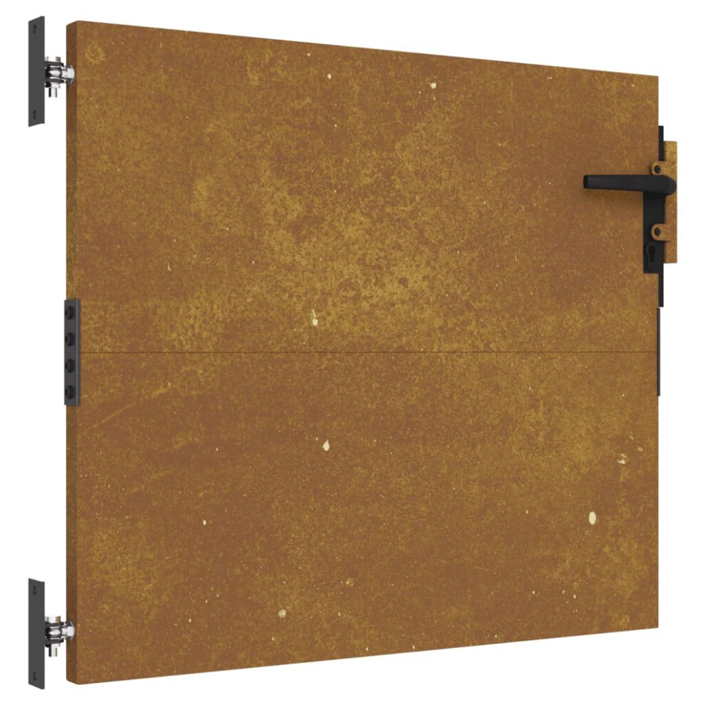 Vidaxl (85 X 75 Cm) Garden Gate Driveway Gate Fence Gate Fence Panel 85X100 Cm Corten Steel