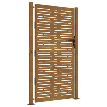 vidaXL Gartentor 100x175 cm Cortenstahl Quadratisches Design