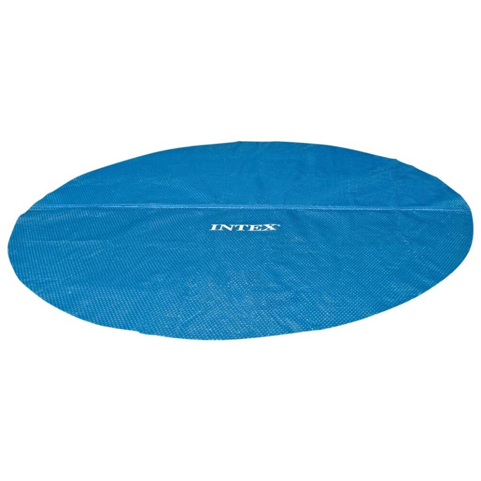 Intex Solar Pool Cover Pool Protector Pool Safety Cover Blue Polyethylene
