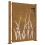 VidaXL vidaXL Gartentor 100x150 cm Cortenstahl Gras-Design 1