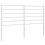 VidaXL (white, 160 cm) vidaXL Metal Headboard Bed Base Header Bedstead Headboard Bedroom Bed Header 1