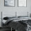 VidaXL (white, 193 cm) vidaXL Metal Headboard Bed Base Header Bedstead Headboard Bedroom Bed Header 3