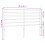 VidaXL (black, 150 cm) vidaXL Metal Headboard Bed Base Header Bedstead Headboard Bedroom Bed Header 7