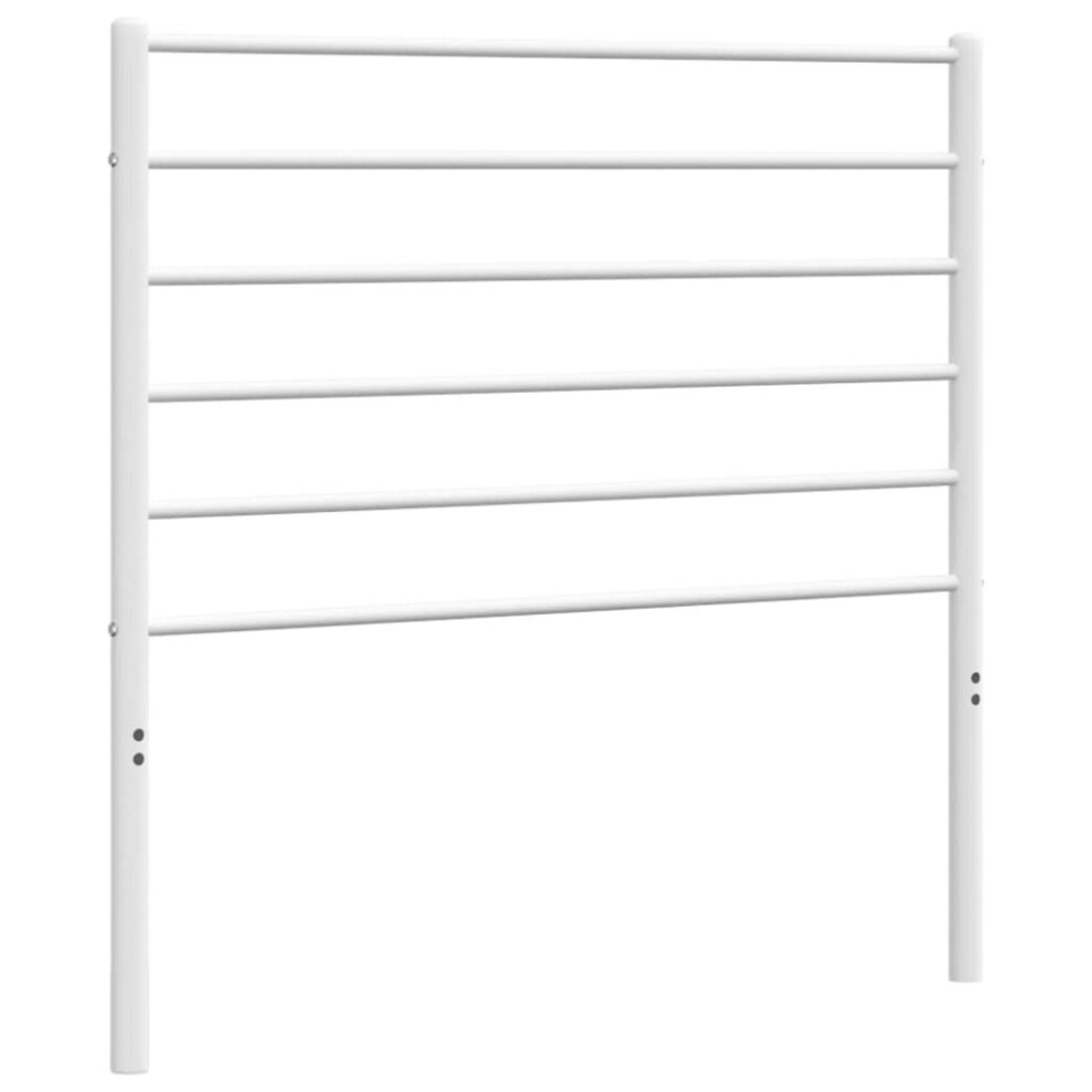 (white, 100 cm) vidaXL Metal Headboard Bed Base Header Bedstead Headboard Bedroom Bed Header