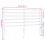 VidaXL (black, 135 cm) vidaXL Metal Headboard Bed Base Header Bedstead Headboard Bedroom Bed Header 4