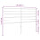 VidaXL (white, 135 cm) vidaXL Metal Headboard Bed Base Header Bedstead Headboard Bedroom Bed Header 4