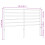 VidaXL (white, 160 cm) vidaXL Metal Headboard Bed Base Header Bedstead Headboard Bedroom Bed Header 7