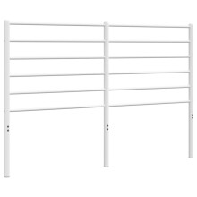 (white, 150 cm) vidaXL Metal Headboard Bed Base Header Bedstead Headboard Bedroom Bed Header