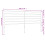 VidaXL (white, 193 cm) vidaXL Metal Headboard Bed Base Header Bedstead Headboard Bedroom Bed Header 4