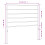 VidaXL (white, 80 cm) vidaXL Metal Headboard Bed Base Header Bedstead Headboard Bedroom Bed Header 4