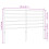 VidaXL (white, 150 cm) vidaXL Metal Headboard Bed Base Header Bedstead Headboard Bedroom Bed Header 7
