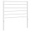 VidaXL (white, 80 cm) vidaXL Metal Headboard Bed Base Header Bedstead Headboard Bedroom Bed Header 1