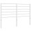 VidaXL (white, 135 cm) vidaXL Metal Headboard Bed Base Header Bedstead Headboard Bedroom Bed Header 1