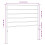 VidaXL (black, 107 cm) vidaXL Metal Headboard Bed Base Header Bedstead Headboard Bedroom Bed Header 7