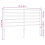 VidaXL (black, 120 cm) vidaXL Metal Headboard Bed Base Header Bedstead Headboard Bedroom Bed Header 4