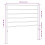 VidaXL (white, 100 cm) vidaXL Metal Headboard Bed Base Header Bedstead Headboard Bedroom Bed Header 4
