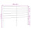 VidaXL (white, 120 cm) vidaXL Metal Headboard Bed Base Header Bedstead Headboard Bedroom Bed Header 7