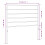VidaXL (black, 90 cm) vidaXL Metal Headboard Bed Base Header Bedstead Headboard Bedroom Bed Header 4