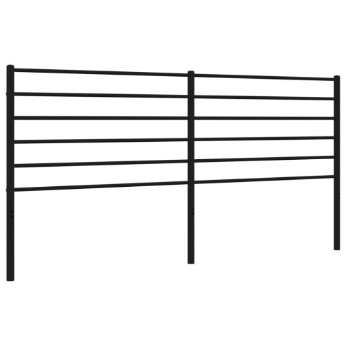 VidaXL (black, 200 cm) vidaXL Metal Headboard Bed Base Header Bedstead Headboard Bedroom Bed Header 1