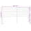 VidaXL (black, 200 cm) vidaXL Metal Headboard Bed Base Header Bedstead Headboard Bedroom Bed Header 7