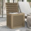VidaXL (light brown) vidaXL Garden Storage Box Outdoor Deck Tool Storage Box Table Polypropylene 3