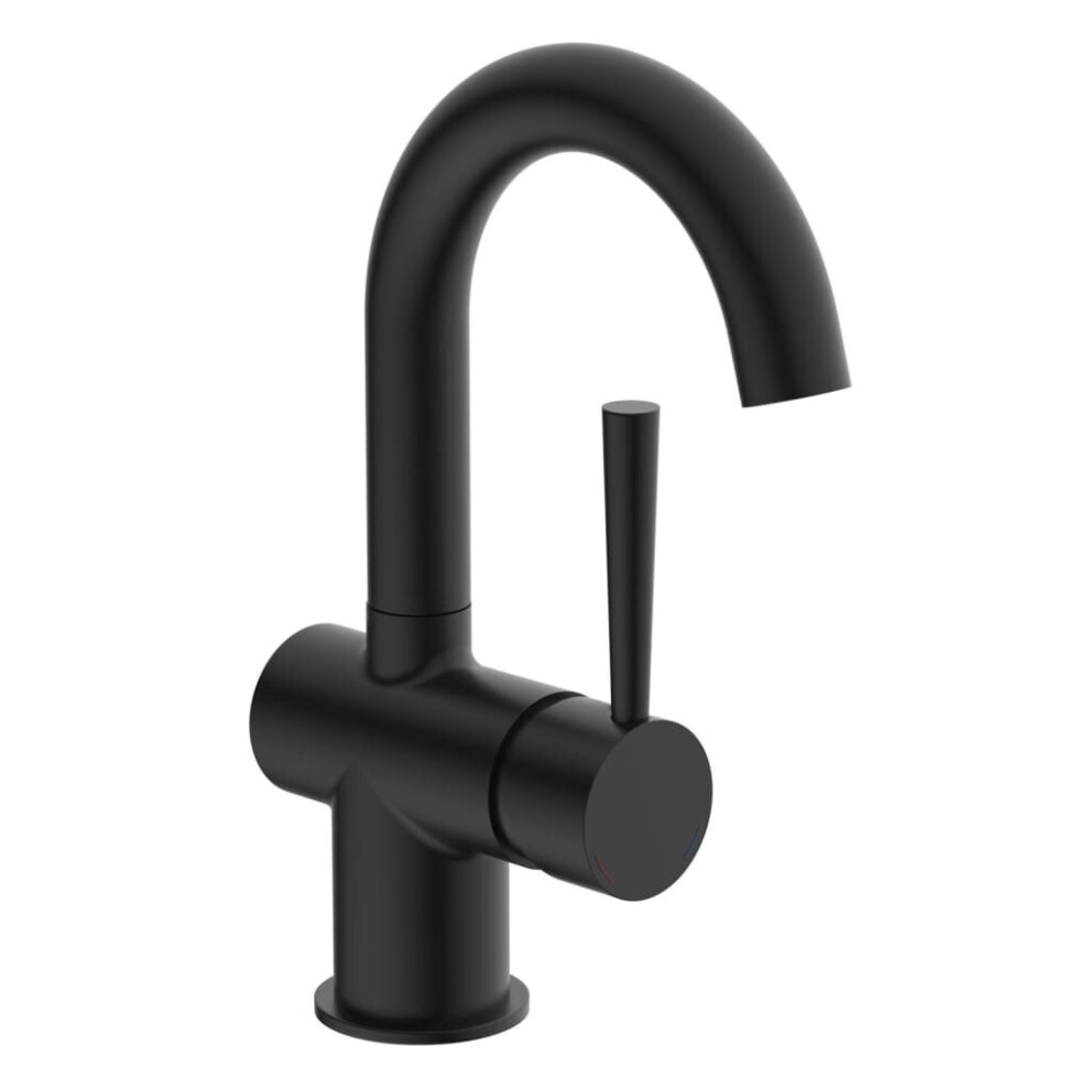 SchãTte Basin Mixer Tap Mixer Faucet Cornwall With Lateral Handle Matte Black 4008431790169