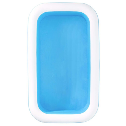 Bestway Bestway Inflatable Pool Garden Paddling Pool Family Rectangular Blue and White 2