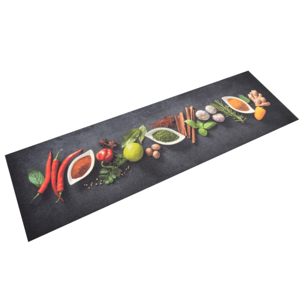 Vidaxl (Dark Grey, 45 X 150 Cm) Kitchen Rug Anti Fatigue Mat Runner Rug Washable Floor Carpet Velvet