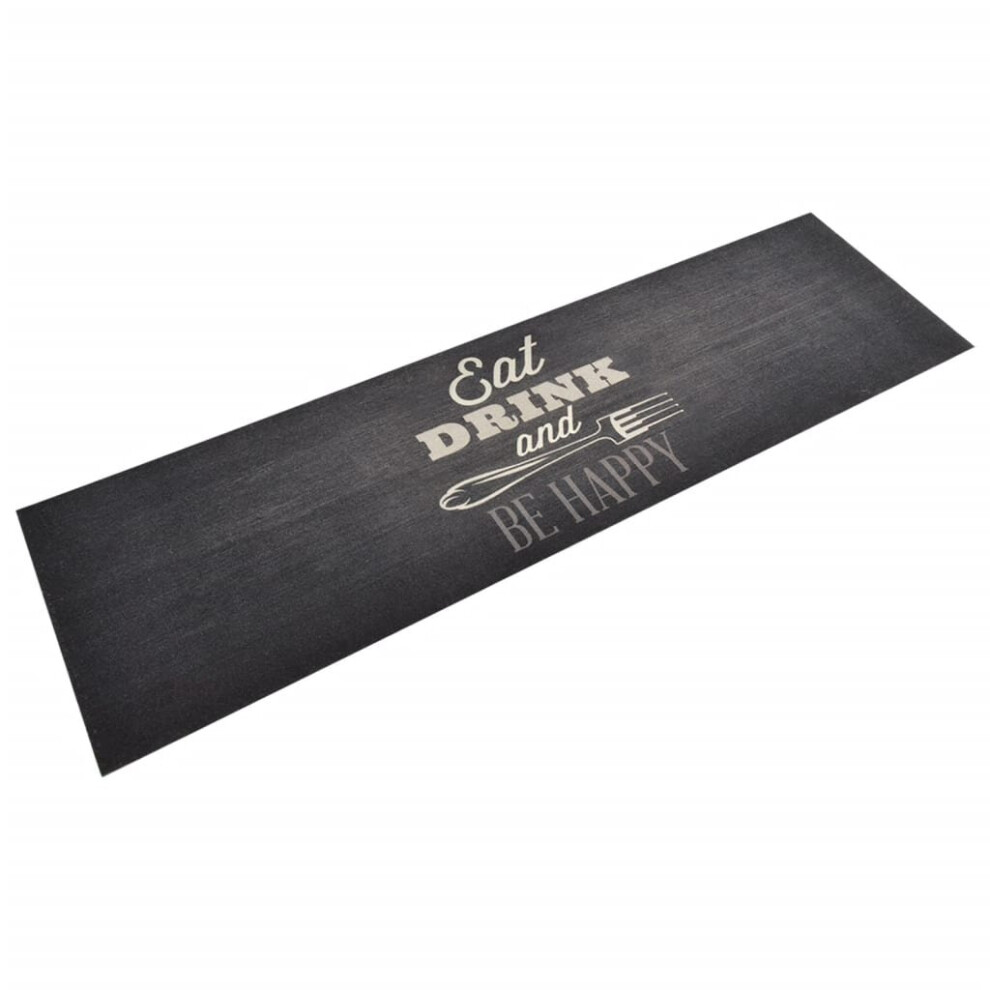 Vidaxl (Black And White, 45 X 150 Cm) Kitchen Rug Anti Fatigue Mat Runner Rug Washable Floor Carpet Velvet