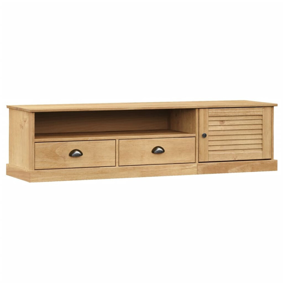 Vidaxl (Brown) Tv Cabinet Tv Unit Sideboard Cabinet Tv Stand Vigo Solid Wood Pine Brown