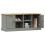 VidaXL (grey) vidaXL Shoe Bench Storage Bench Shoe Storage Cupboard VIGO Solid Wood Pine 2