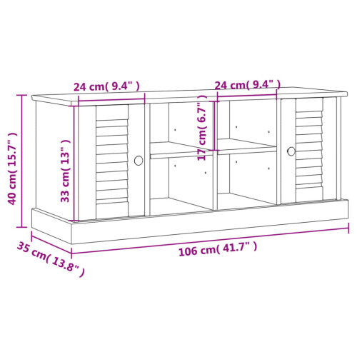 VidaXL (grey) vidaXL Shoe Bench Storage Bench Shoe Storage Cupboard VIGO Solid Wood Pine 2