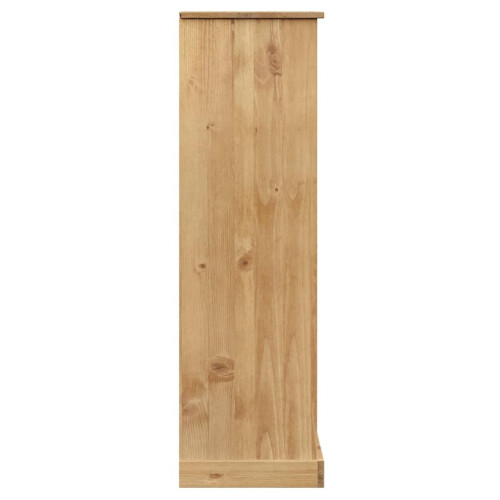 VidaXL (brown) vidaXL Bookcase Bookshelf Storage Shelf Storage Rack VIGO Solid Wood Pine 2