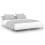 VidaXL (white, 150 x 200 cm) vidaXL Bed Frame Bedroom Platform Bed Frame Bedstead Bed Base Engineered Wood 1