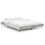 VidaXL (concrete grey, 140 x 190 cm) vidaXL Bed Frame Bedroom Platform Bed Frame Bedstead Bed Base Engineered Wood 1