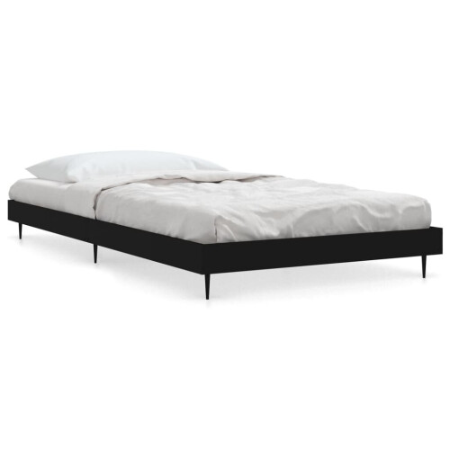 VidaXL (black, 100 x 200 cm) vidaXL Bed Frame Bedroom Platform Bed Frame Bedstead Bed Base Engineered Wood