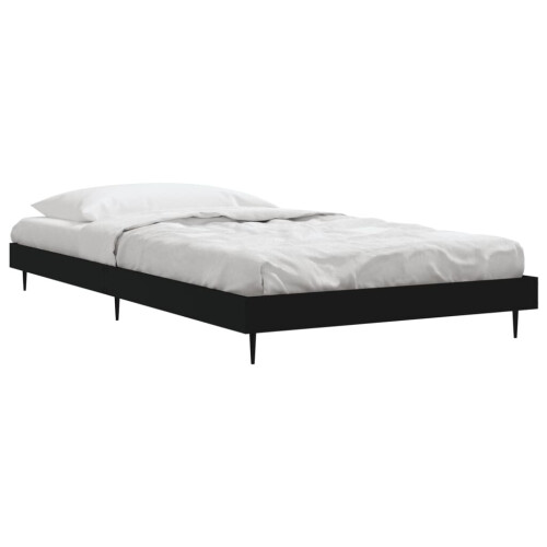 VidaXL (black, 100 x 200 cm) vidaXL Bed Frame Bedroom Platform Bed Frame Bedstead Bed Base Engineered Wood 2