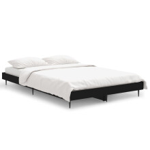 (black, 120 x 190 cm) vidaXL Bed Frame Bedroom Platform Bed Frame Bedstead Bed Base Engineered Wood