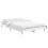 VidaXL (white, 120 x 190 cm) vidaXL Bed Frame Bedroom Platform Bed Frame Bedstead Bed Base Engineered Wood 3