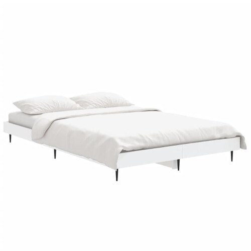 VidaXL (white, 120 x 190 cm) vidaXL Bed Frame Bedroom Platform Bed Frame Bedstead Bed Base Engineered Wood 2