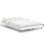 VidaXL (white, 120 x 190 cm) vidaXL Bed Frame Bedroom Platform Bed Frame Bedstead Bed Base Engineered Wood 1