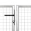 VidaXL vidaXL Gartentor aus Stahl 400 x 75 cm Silber 3