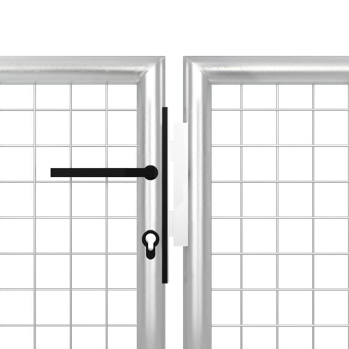 VidaXL vidaXL Gartentor aus Stahl 400 x 75 cm Silber 2