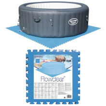 Bestway Pool Floor Protectors Pool Ground Cloth Pool Mat 8 pcs Blue 58220
