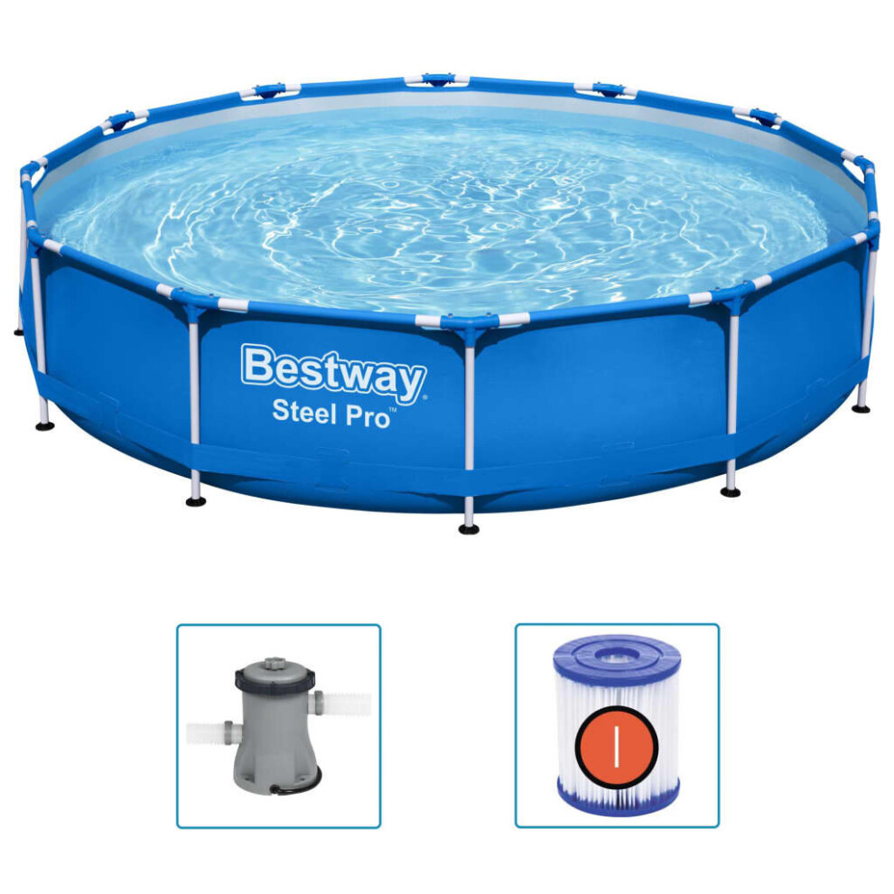 Bestway Steel Pro Frame Pool Outdoor Above Ground Pool Garden Swimming Pool