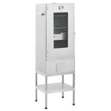 (with window, 44.5 x 29 x 83 cm 2 piece) vidaXL BBQ Oven Smoker Barbeque Grill BBQ Smoker Smokehouse Galvanised Steel
