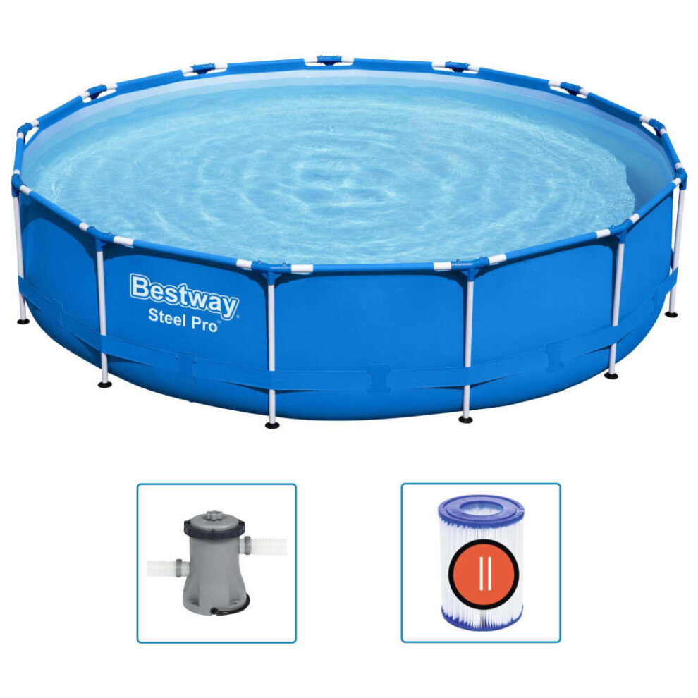 Bestway Steel Pro Frame Pool Outdoor Above Ground Pool Garden Swimming Pool