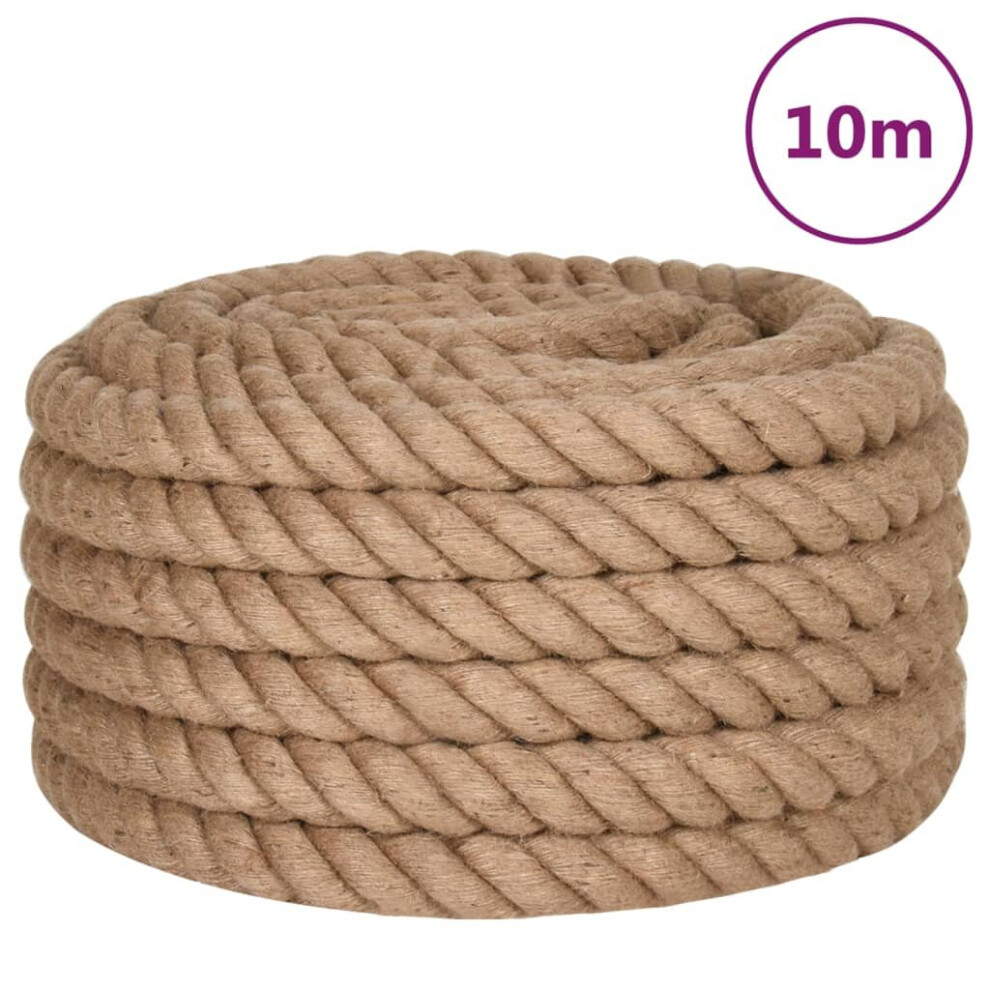 (10 m/ 50 mm) vidaXL Rope 100% Jute Natural Hemp Cord Sisal Rope Multi Purpose Rope Cable-image-OPC-PC58PQZ-NEW