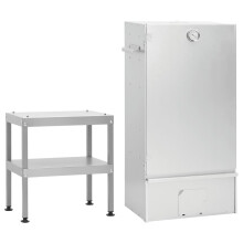(without window, 44.5 x 29 x 83 cm 2 piece) vidaXL BBQ Oven Smoker Barbeque Grill BBQ Smoker Smokehouse Galvanised Steel