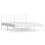 VidaXL (white, 193 x 203 cm/with headboard) vidaXL Metal Bed Frame with Headboard Bed Base Mattress Foundation Bedstead 1